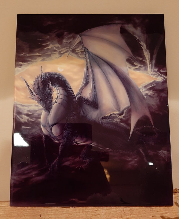 Wand en ophangtegel Purple Dragon